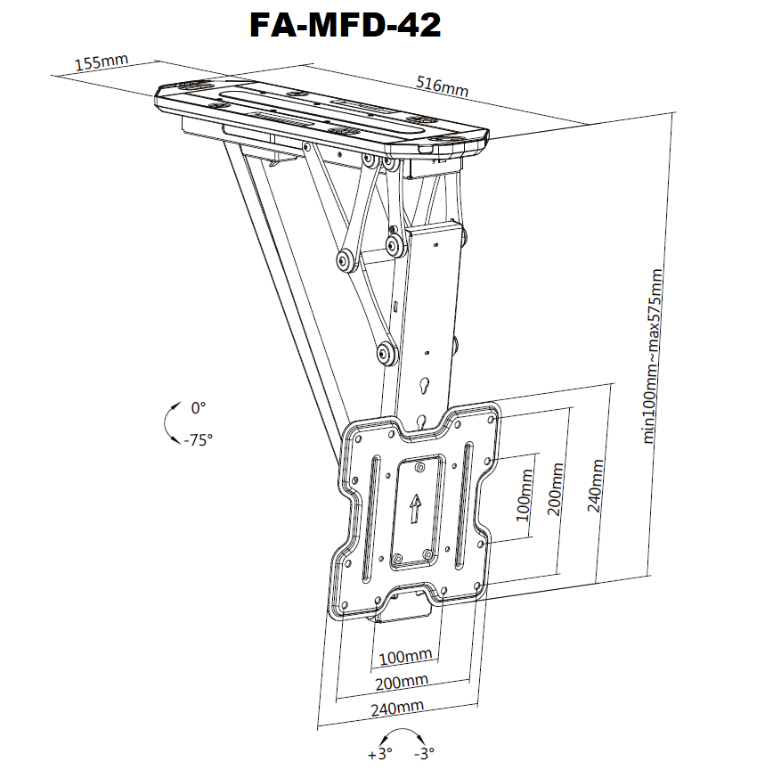 Motorized Flip Down TV Ceiling Mount Motorized Flip Down TV Ceiling Mount