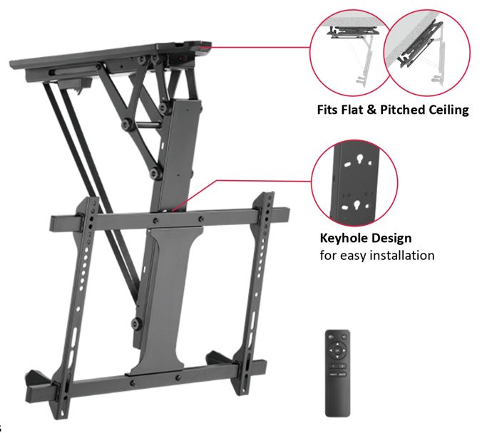 Motorized Flip Down TV Ceiling Mount Motorized Flip Down TV Ceiling Mount