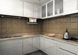 Motorized Drop Down hidden TV lift in kitchen