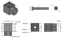 MB10 Mounting Bracket for the Rod End Actuators